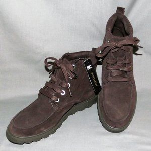 Sorel brown suede waterproof lace-up boots